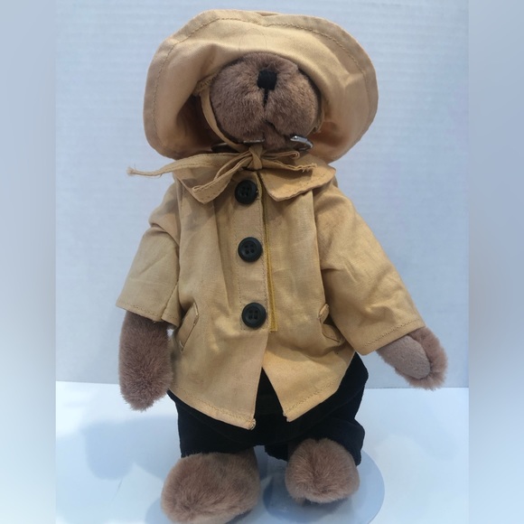 Boyd’s Bear 9” Bumbershoot Yellow Raincoat and Hat manufactured in 1999 - Picture 2 of 7
